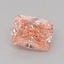 0.96 Ct. Fancy Vivid Pink Cushion Lab Grown Diamond