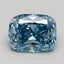 2.00 Ct. Fancy Vivid Blue Cushion Lab Grown Diamond