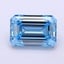 3.02 Ct. Fancy Vivid Blue Emerald Lab Grown Diamond