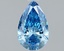 1.02 Ct. Fancy Vivid Blue Pear Lab Grown Diamond
