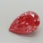 1.03 Ct. Fancy Vivid Red Pear Lab Grown Diamond