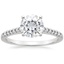 18K White Gold Sonora Diamond Ring, smalltop view