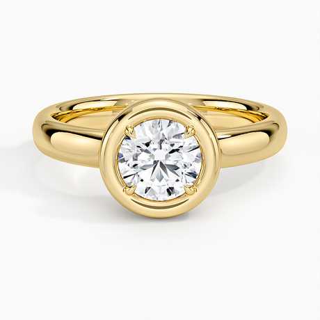 Andrea Bezel Prong Ring