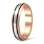 Three Tone Diamond Wedding Ring, smallside view