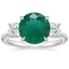 Platinum Luxe Selene Three Stone Diamond Ring (2/3 ct. tw.), smalltop view