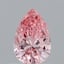 0.70 Ct. Fancy Vivid Pink Pear Lab Grown Diamond