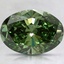 2.11 Ct. Fancy Vivid Pacific Green Oval Lab Grown Diamond