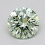 0.51 Ct. Fancy Intense  Green Round Lab Grown Diamond