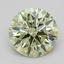 1.07 Ct. Fancy Intense  Green Round Lab Grown Diamond