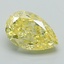 3.05 Ct. Fancy Intense Yellow Pear Lab Grown Diamond