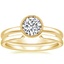 18K Yellow Gold Sierra Ring with Liv Wedding Ring