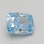 1.59 Ct. Fancy Vivid Blue Cushion Lab Grown Diamond