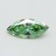 0.50 Ct. Fancy Vivid Green Marquise Lab Grown Diamond