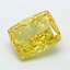 11.05 Ct. Fancy Vivid Yellow Cushion Lab Grown Diamond
