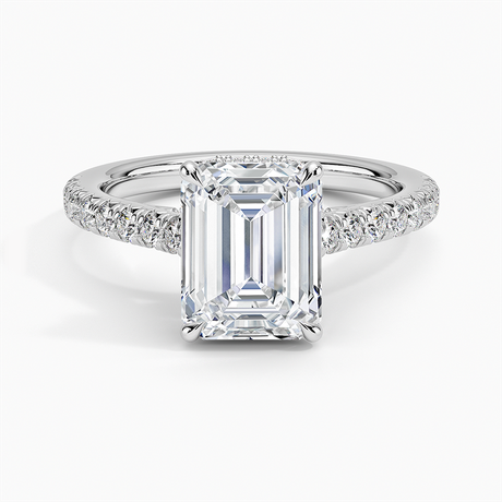 French Pavé Diamond Ring Setting