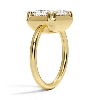 Custom Low Profile East West Solitaire Diamond Ring
