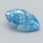 0.52 Ct. Fancy Vivid  Blue Marquise Lab Grown Diamond