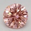 2.15 Ct. Fancy Vivid Pink Round Lab Grown Diamond