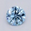 0.50 Ct. Fancy Vivid  Blue Round Lab Grown Diamond