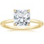 18K Yellow Gold Lumiere Diamond Ring, smalltop view