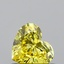 0.40 Ct. Fancy Vivid Yellow Heart Lab Grown Diamond