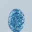 0.61 Ct. Fancy Vivid Blue Oval Lab Grown Diamond