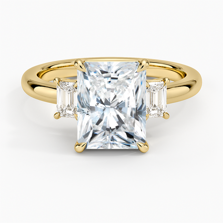 Three Stone Diamond Engagement Ring - Rhiannon