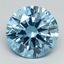 3.12 Ct. Fancy Vivid Blue Round Lab Grown Diamond