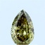 0.59 Ct. Fancy Vivid Green Pear Lab Grown Diamond