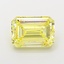 5.24 Ct. Fancy Intense  Yellow Emerald Lab Grown Diamond