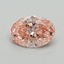 1.02 Ct. Fancy Vivid Pink Oval Lab Grown Diamond