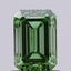 0.89 Ct. Fancy Vivid Green Emerald Lab Grown Diamond