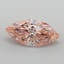 7.01 Ct. Fancy Vivid  Pink Marquise Lab Grown Diamond
