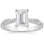 18K White Gold Petite Luxe Twisted Vine Diamond Ring (1/4 ct. tw.), smalltop view