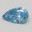 0.61 Ct. Fancy Vivid Blue Pear Lab Grown Diamond