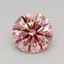 0.56 Ct. Fancy Vivid Pink Round Lab Grown Diamond