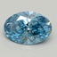 1.50 Ct. Fancy Vivid Blue Oval Lab Grown Diamond