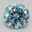 3.00 Ct. Fancy Vivid Blue Round Lab Grown Diamond