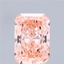 7.33 Ct. Fancy Vivid Pink Radiant Lab Grown Diamond