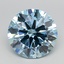3.61 Ct. Fancy Vivid  Blue Round Lab Grown Diamond