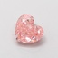 0.83 Ct. Fancy Intense  Pink Heart Lab Grown Diamond