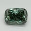 3.01 Ct. Fancy Vivid Pacific Green Cushion Lab Grown Diamond
