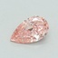 0.42 Ct. Fancy Vivid Pink Pear Lab Grown Diamond