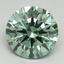 3.25 Ct. Fancy Vivid Green Round Lab Grown Diamond