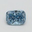 1.00 Ct. Fancy Vivid Blue Cushion Lab Grown Diamond