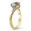 The Melonie Ring, smalltop view on a hand