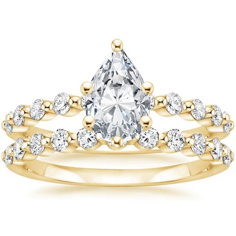 18K Yellow Gold Marseille Diamond Bridal Set (1/2 ct. tw.)