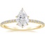 18K Yellow Gold Demi Three-Quarter Coverage Diamond Ring (1/3 ct. tw.), smalltop view