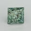 1.06 Ct. Fancy Vivid Pacific Green Princess Lab Grown Diamond