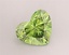2.00 Ct. Fancy Vivid  Green Heart Lab Grown Diamond